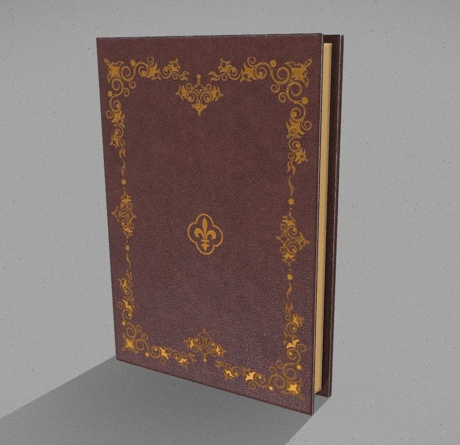 PBR Game 3D Models - Vintage Book