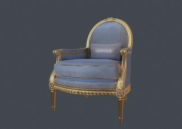 PBR Game 3D Models - Vintage Chair