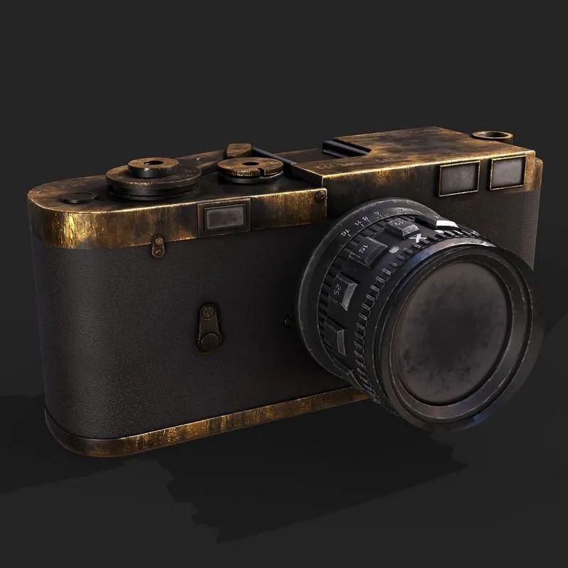 PBR Game 3D Models - Vintange Camera