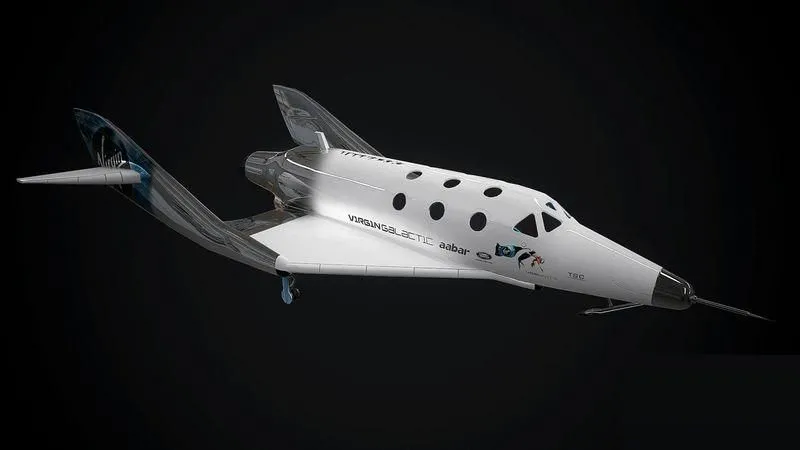 PBR Game 3D Models - Virgin galactic spaceship