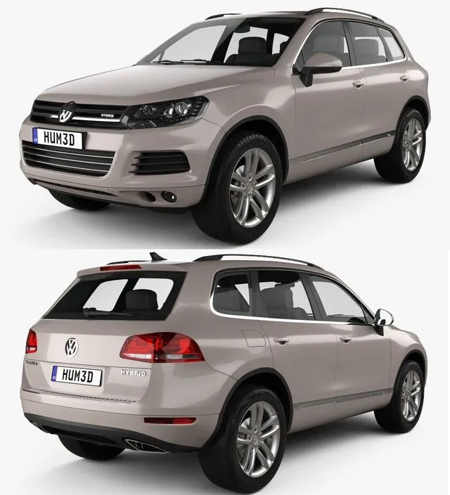 PBR Game 3D Models - Volkswagen Touareg hybrid 2010