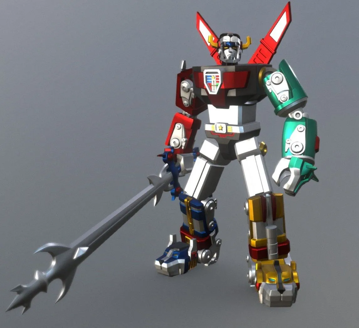 PBR Game 3D Models - Voltron 1984