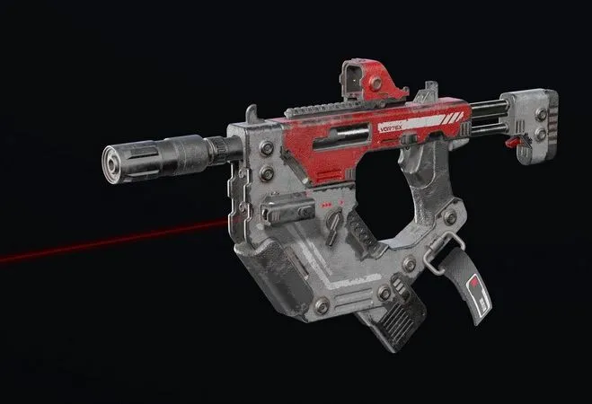 PBR Game 3D Models – Vortex SMG