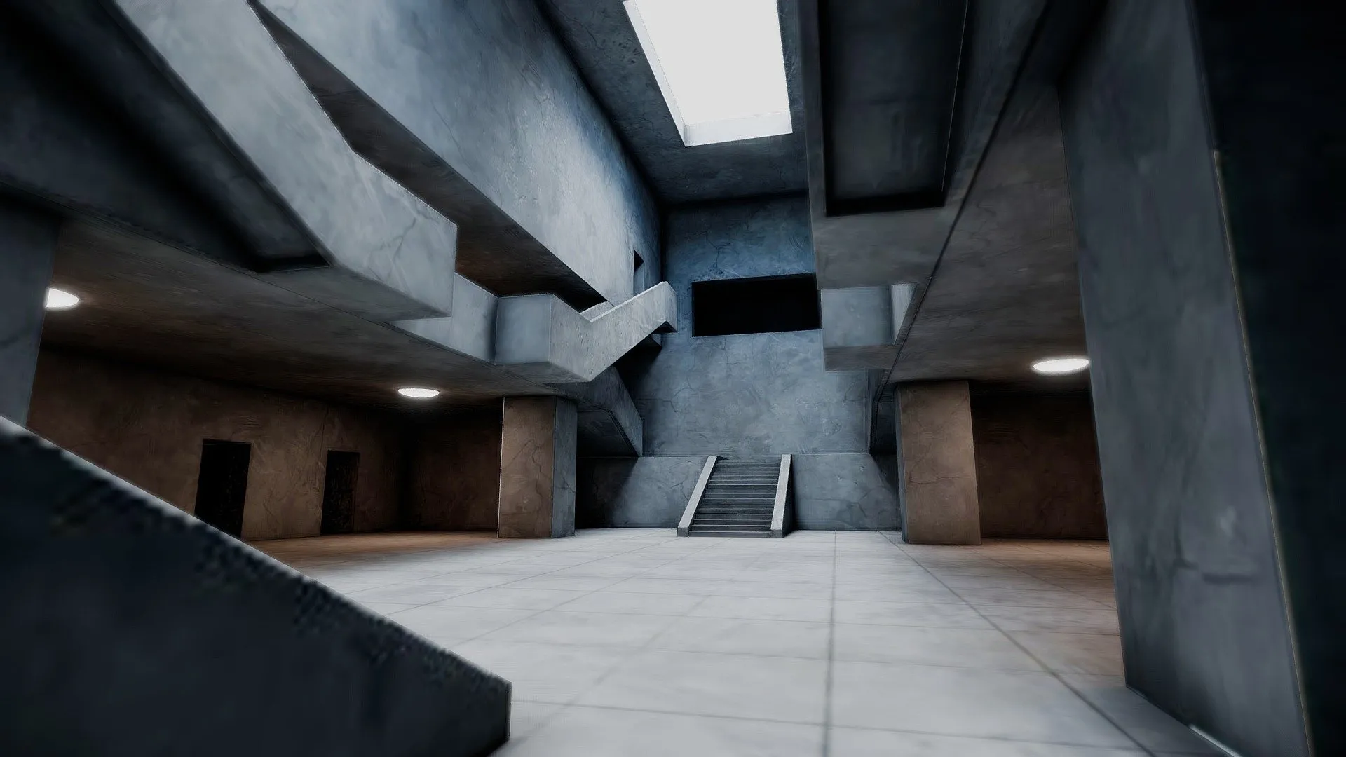 PBR Game 3D Models - Vr Room Art Gallery