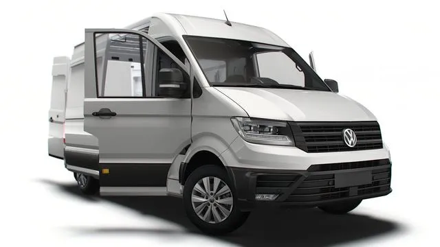 PBR Game 3D Models - VW Crafter Panel Van L2H2 HQ Interior 2023