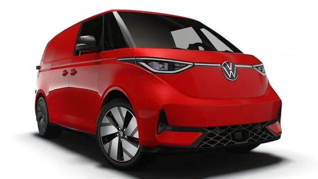 PBR Game 3D Models - VW ID Buzz Cargo LWB GTX 2024