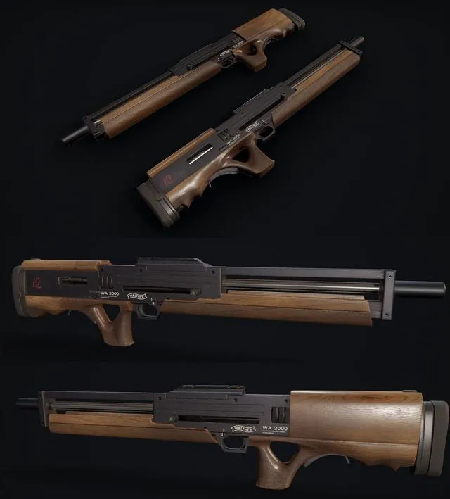 PBR Game 3D Models - Walther WA2000