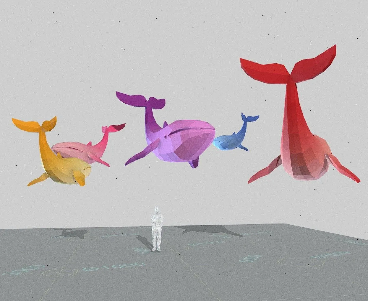 PBR Game 3D Models - Whales