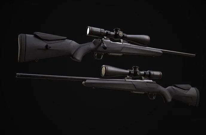 PBR Game 3D Models - Winchester XPR Varmint