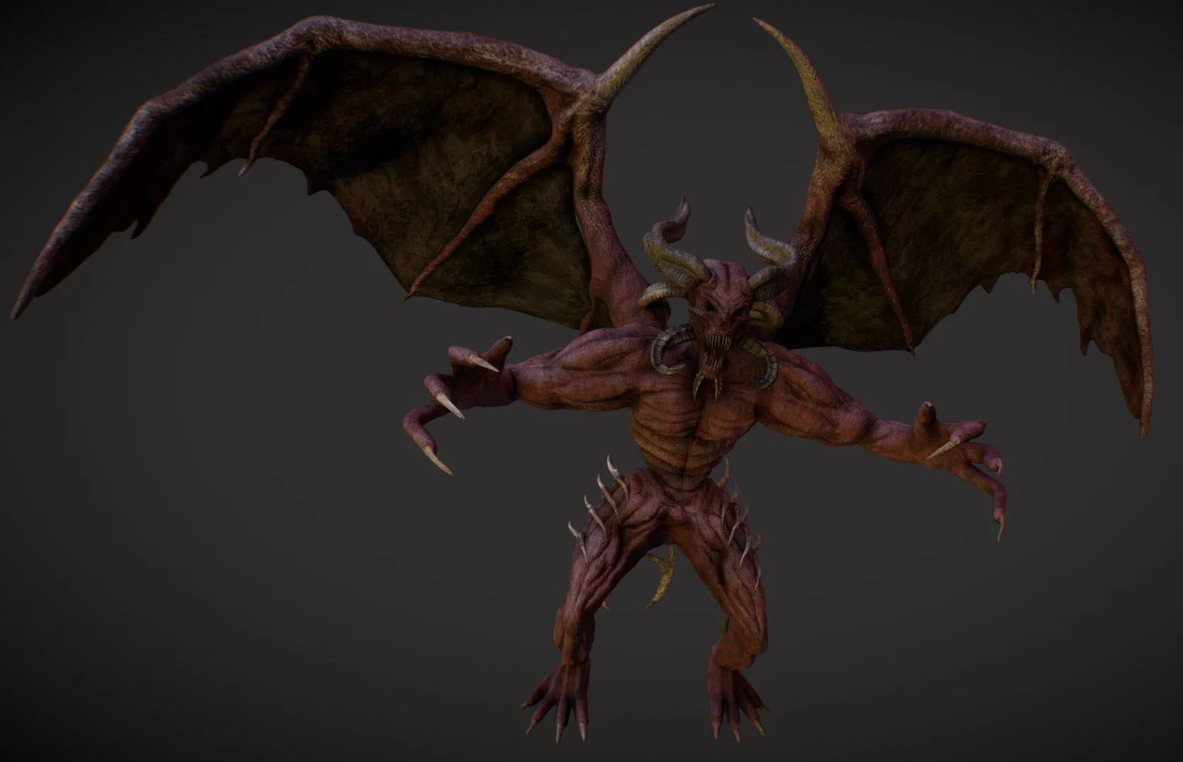 PBR Game 3D Models - Winged Demon