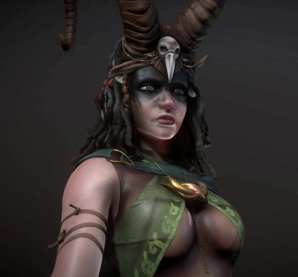 PBR Game 3D Models - Witch