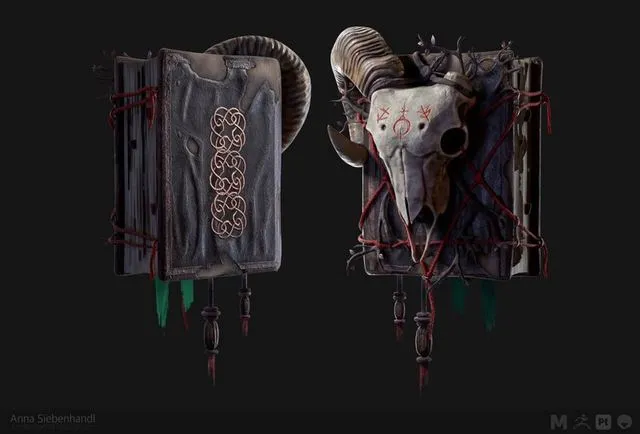 PBR Game 3D Models - Witchery Book