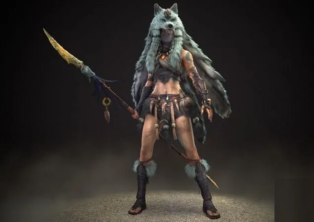 PBR Game 3D Models - Wolf Girl Su