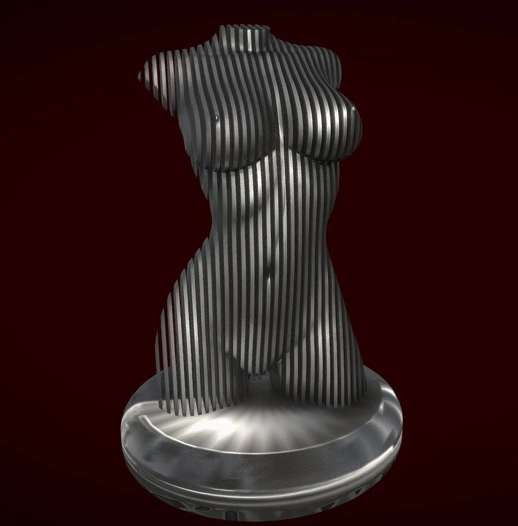 PBR Game 3D Models - Women Sculpture 3D Print Model