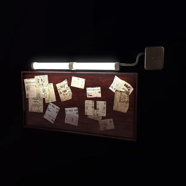 PBR Game 3D Models - Wooden board