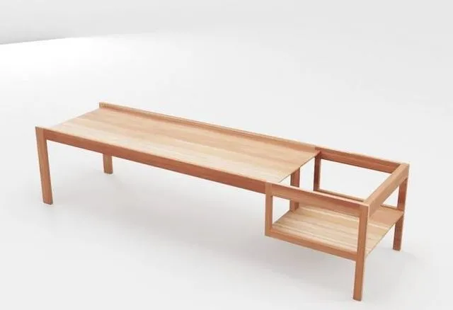 PBR Game 3D Models - Wooden Childrens Table