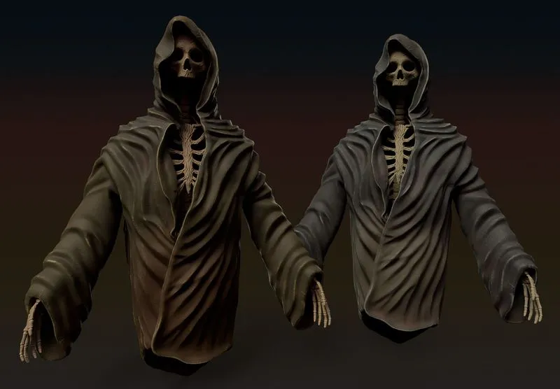 PBR Game 3D Models - Wraith Skeleton
