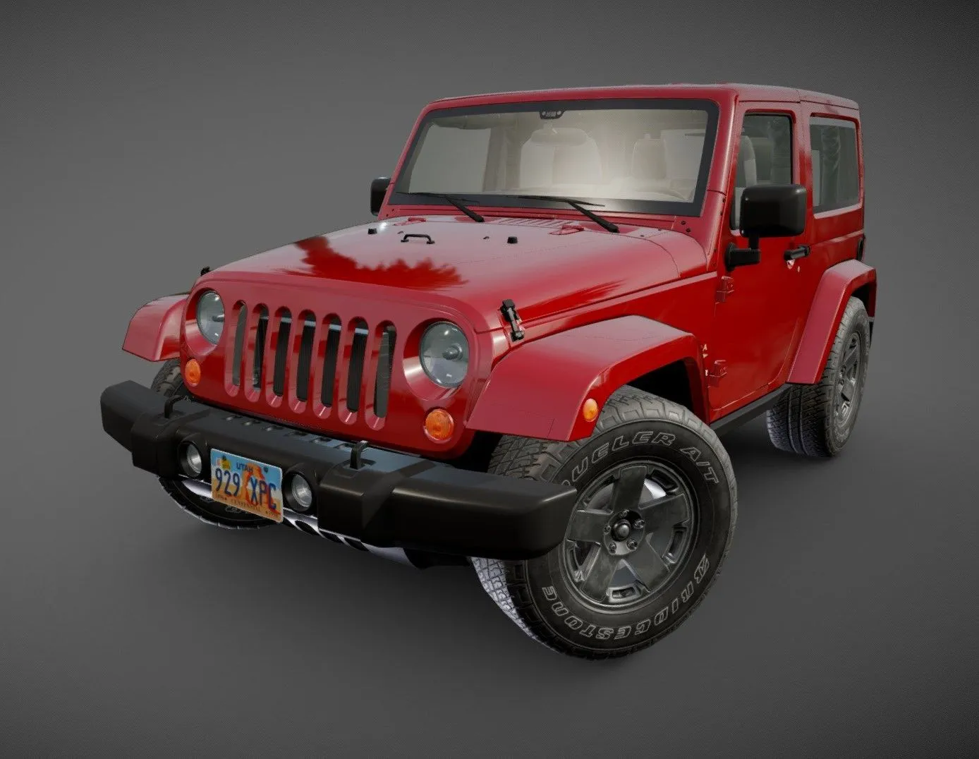 PBR Game 3D Models - Wrangler Sahara 2010