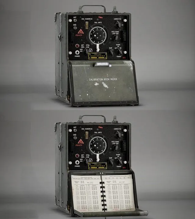 PBR Game 3D Models - WWII Frequency Meter
