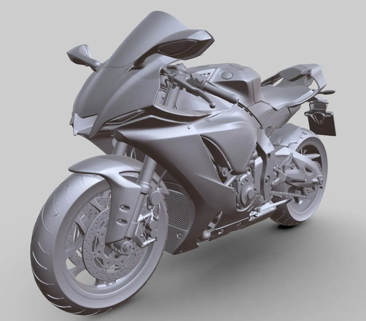 PBR Game 3D Models - Yamaha Yzf R1 2020 Sportbike Ready To Print Stl