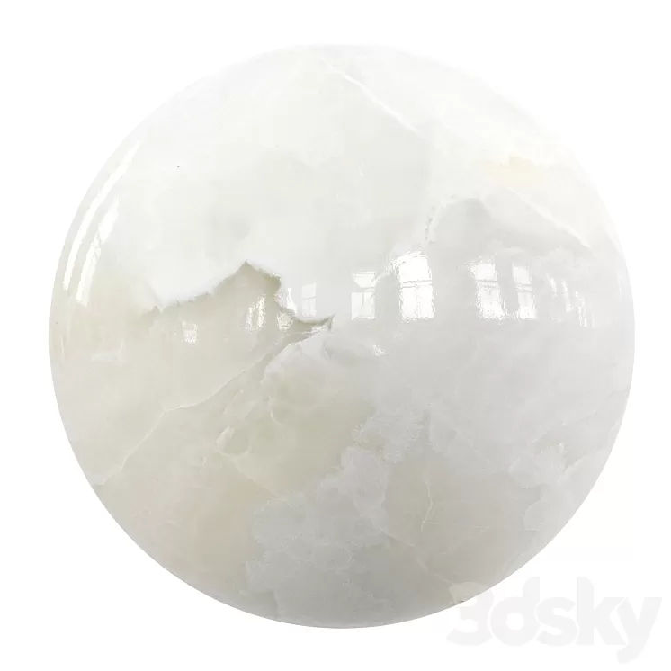 Pbr Marble – White Onyx 3D Model