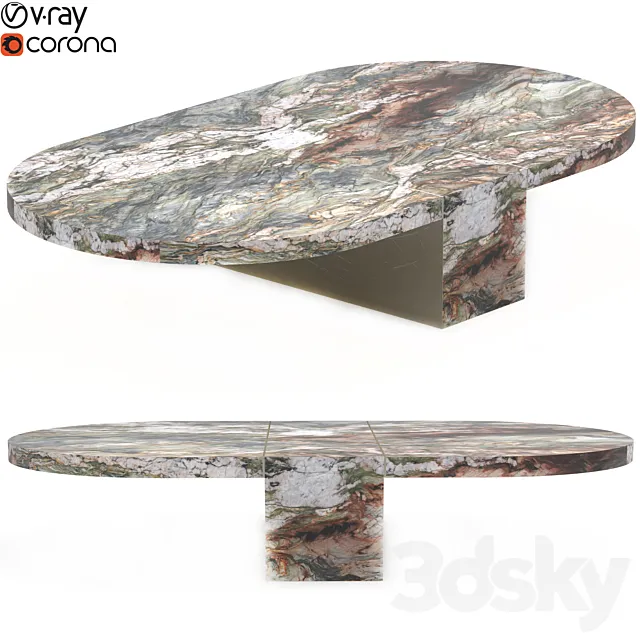 PD04 coffee table 3D Model