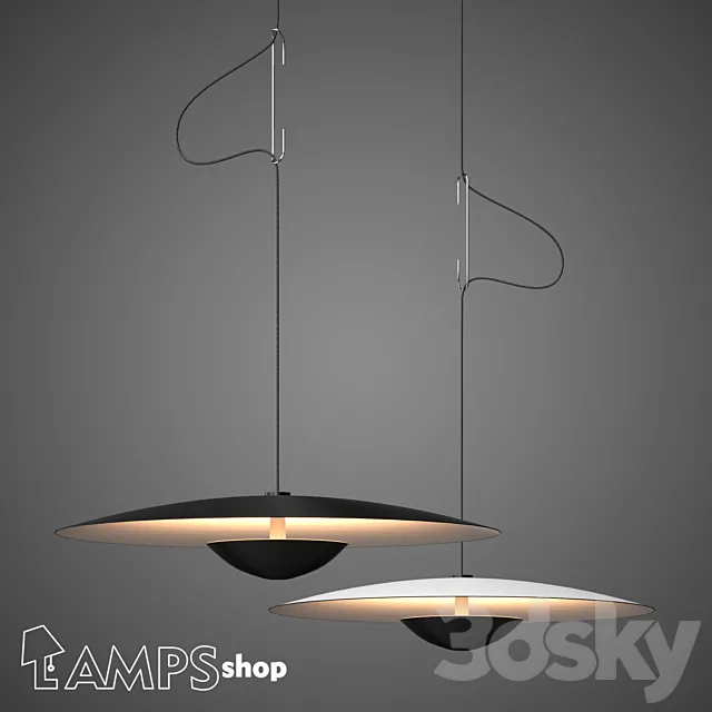 PDL2063 Chandelier Flying Saucer 3DModel