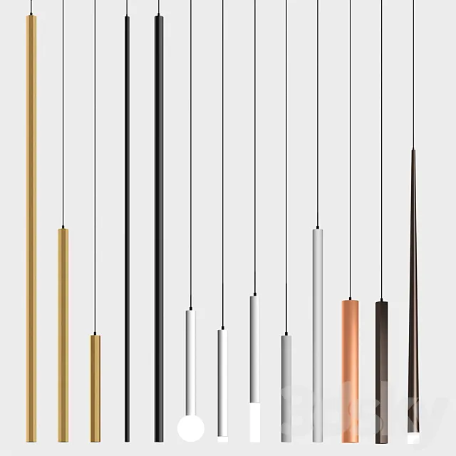 PDNT Locus + Octo + Quatro + Conoos lamp Series (Centersvet) 3D Model