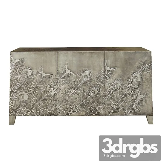 Peacock entertainment console by bernhardt. 2 3D Model Free