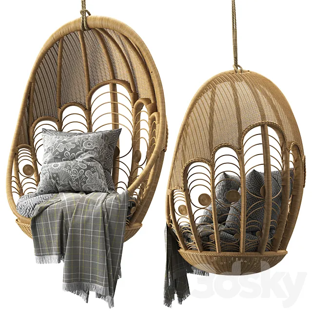 Peacock hanging chair 3DModel
