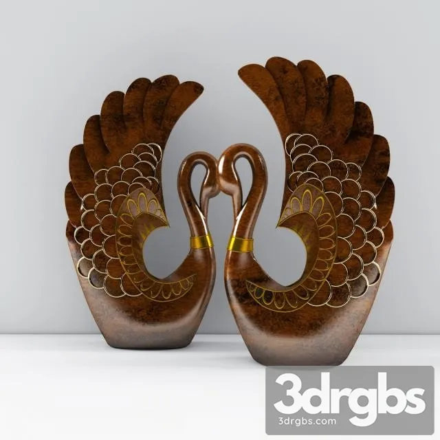 Peacock Sculpture 3D Model Free