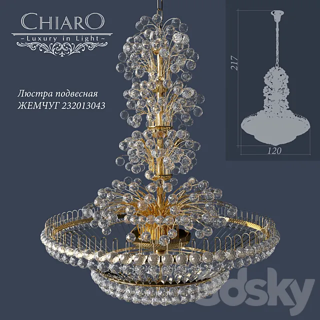 PEARL CHANDELIER CHIARO 232013043 3DModel