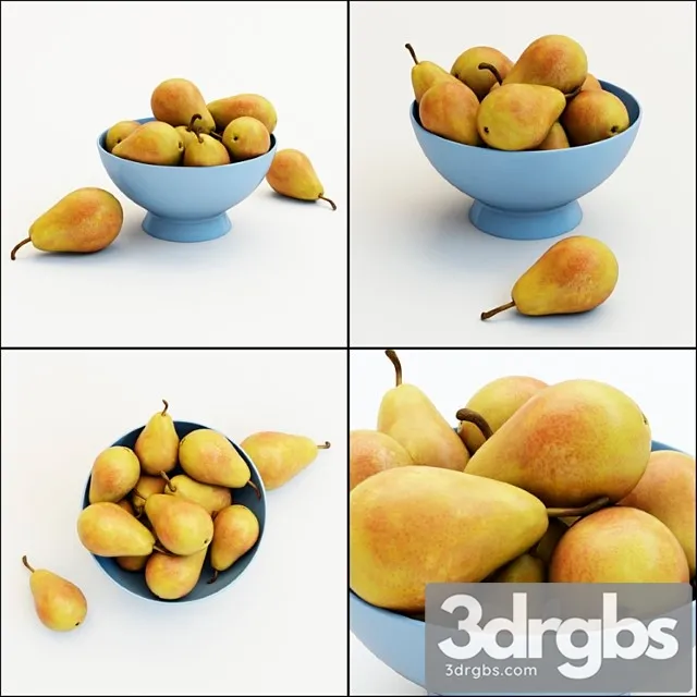 Pears in the vase 3D Model Free