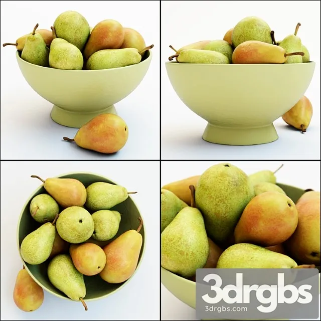 Pears in the vase_1 3D Model Free