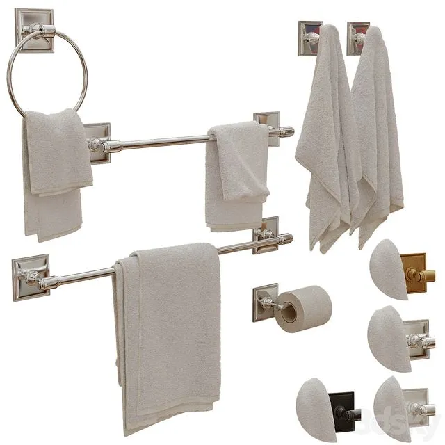 Pearson Bathroom Hardware - Pottery Barn 3D Model