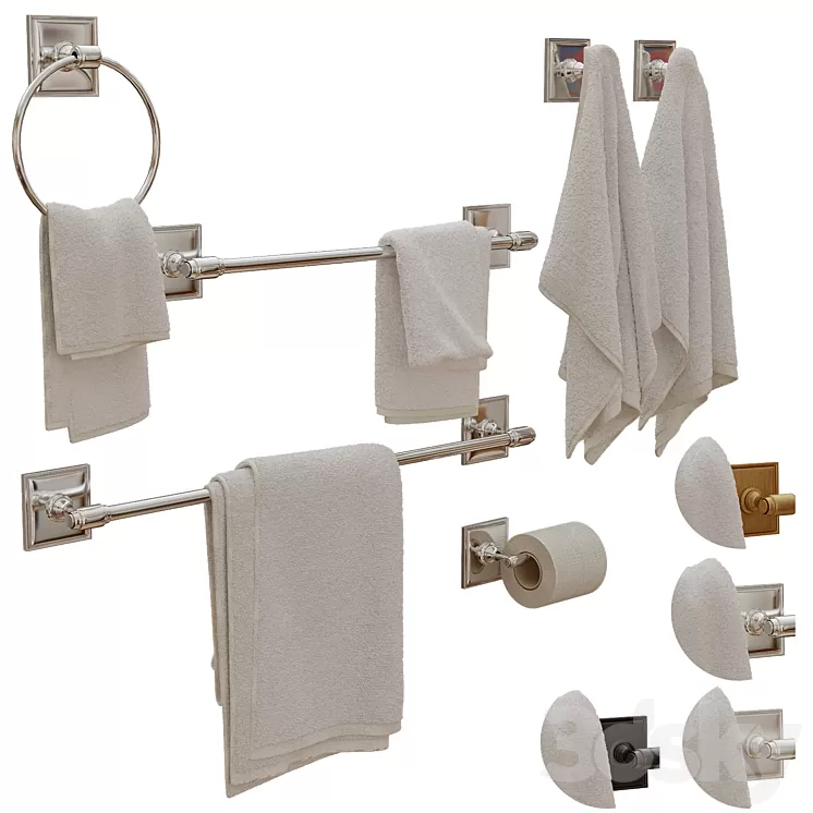 Pearson Bathroom Hardware - Pottery Barn 3D Model