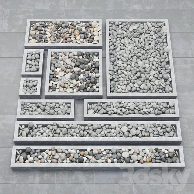 Pebble collection 3DModel
