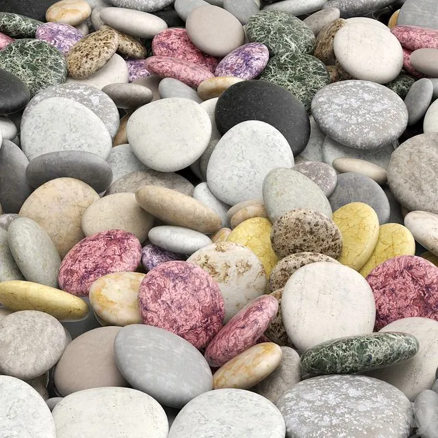Pebble color 3D Model