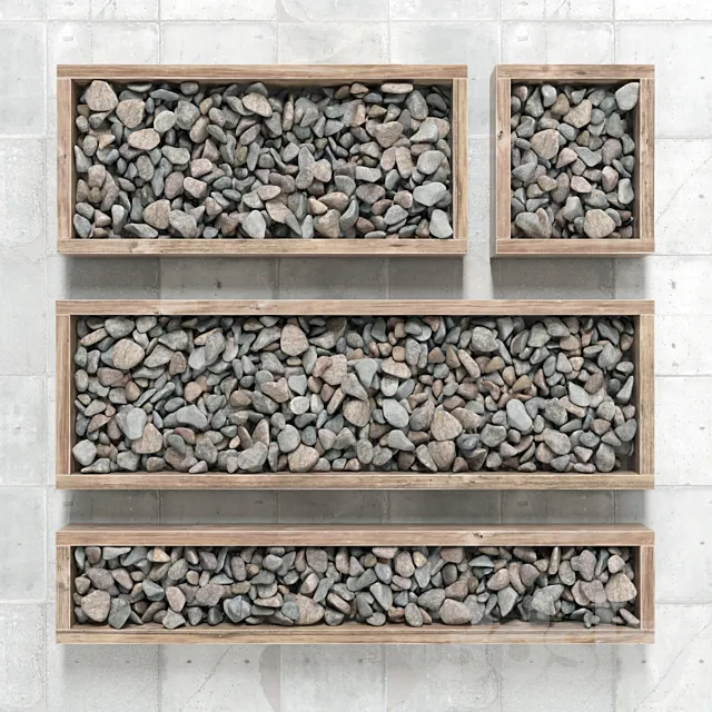 Pebble color form _ Pebble color in forms 3D Model