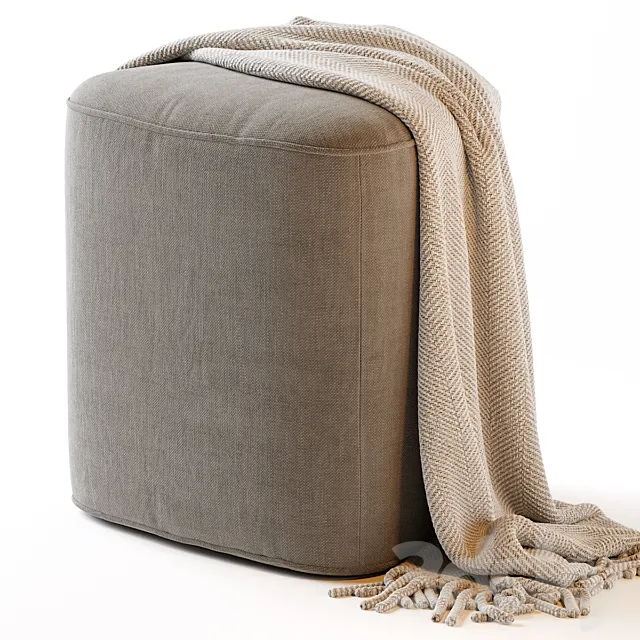 Pebble Ottoman - Small Free Download