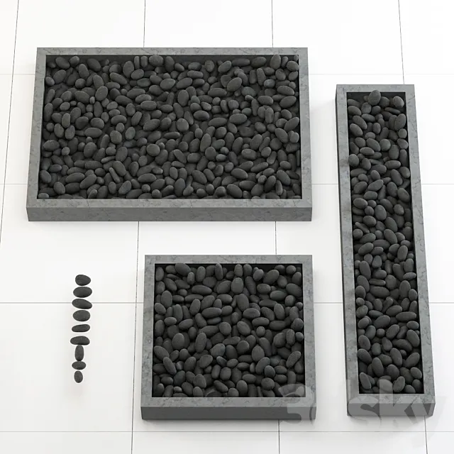 Pebble pedestal 3DModel