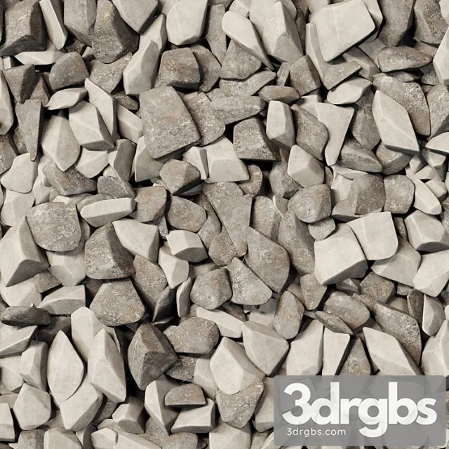 Pebble smooth splinter decor road n1 3D Model Download