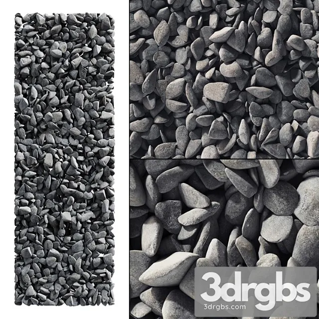 Pebble smooth splinter decor road n2 3D Model Download