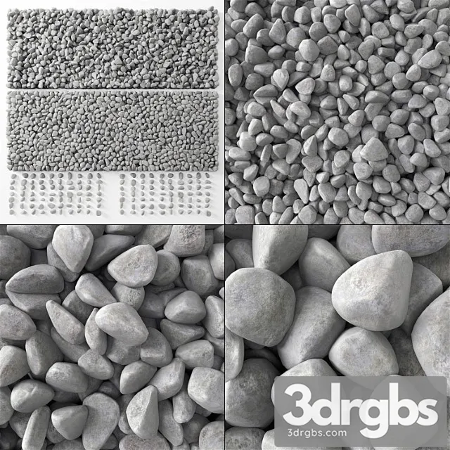 Pebble splinter decor big kit n1 3D Model Download