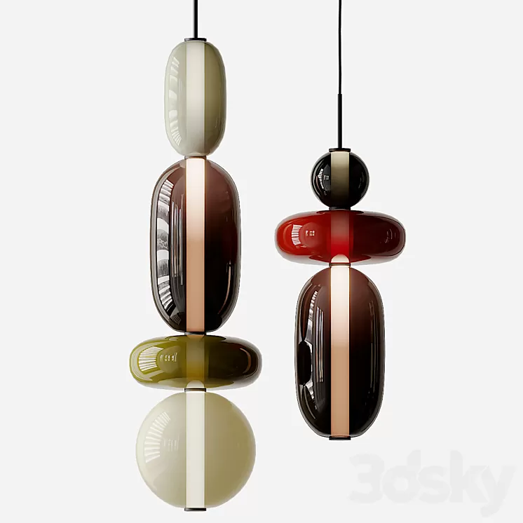 Pebbles Pendant Lighting from Bomma 3D Model