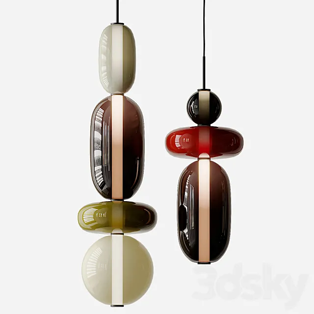Pebbles Pendant Lighting from Bomma 3DModel