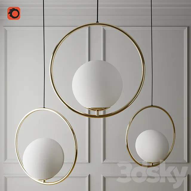 Pedant lamp ring 3D Model