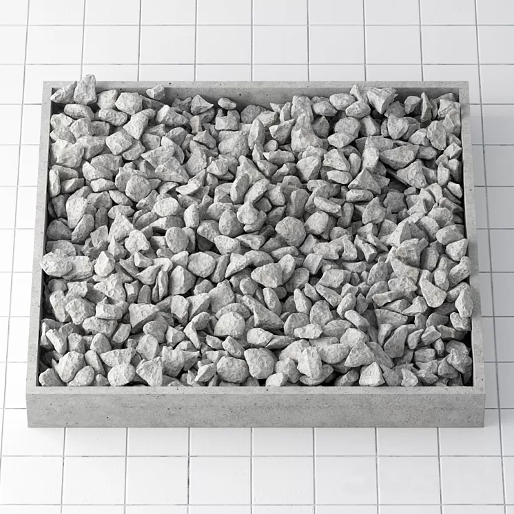 Pedestal Stone crash 3D Model