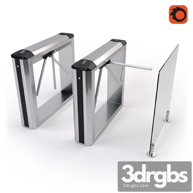 Pedestal turnstile tripod perco tbc01.1a 3D Model Download