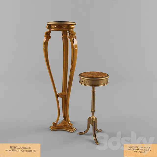 Pedestale moblesa 3D Model